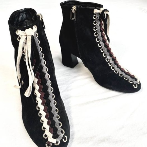 Roger Vivier Black Suede Boots - Picture 1 of 7